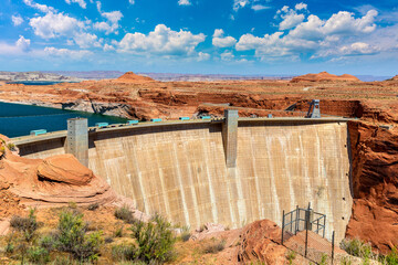 Wall Mural - Glen Canyon Dam at Colorado river