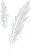 QUILL Or Feather VECTOR ILLUSTRATION. IMAGE OR CLIP ART.
