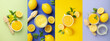 Collage of photos of tasty lemon curd