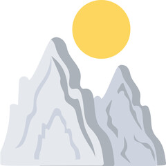 Sticker - Landscape Vector Icon