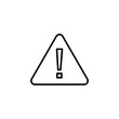 © Lunaraa - Exclamation danger sign for web and mobile app. attention sign and symbol. Hazard warning attention sign