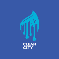 Canvas Print - Clean City Logo