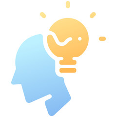Wall Mural - mind idea thinking icon