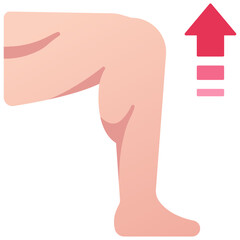 Wall Mural - leg muscle increase icon