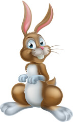 Wall Mural - Cartoon Easter Bunny Rabbit