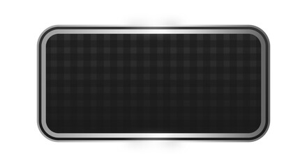 Poster - black rectangle silver frame background
