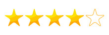 Four Stars Rating Button