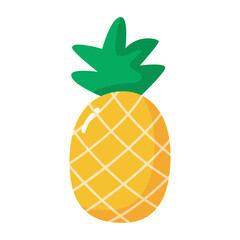 Pineapple yellow icon