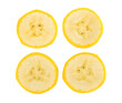 Banana slice isolated on transparent png