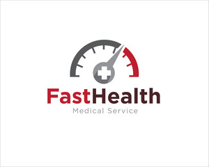 Wall Mural - fast health service logo for medical center logo designs