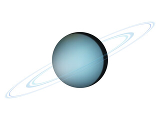 Wall Mural - uranus planet isolated texture