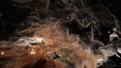 Wall Mural - 3d render space galaxy cloud cosmos realistic illustration background