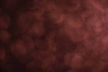 Wall Mural - Abstract layered brown bokeh background. Lots of soft brown defocused circles. Can be used as a backdrop or overlay for your creatives as well as app backgrounds
