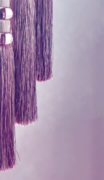 Thread tassels for curtains, tablecloths, design elements.