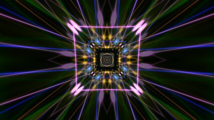 Wall Mural - abstract colorful kaleidoscope motion graphics background