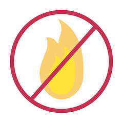 Sticker - stop fire flame burn