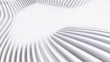 Fototapeta Do przedpokoju - Abstract Curved Shapes. White Circular Background.