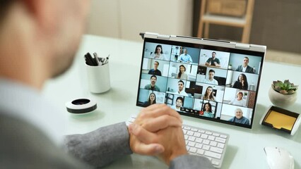 Poster - Virtual Business Conference Meeting Webinar Online