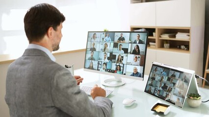 Poster - Online Video Conference Webinar Call