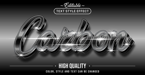 editable text style effect - carbon text style theme.