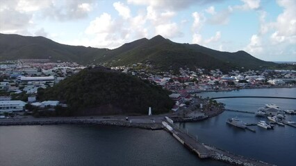 Wall Mural - Aerial St Martin Sint Maarten