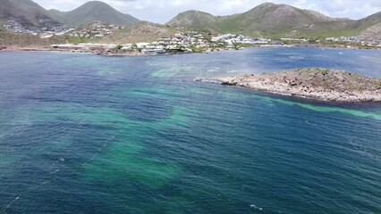 Wall Mural - Aerial St Martin Sint Maarten