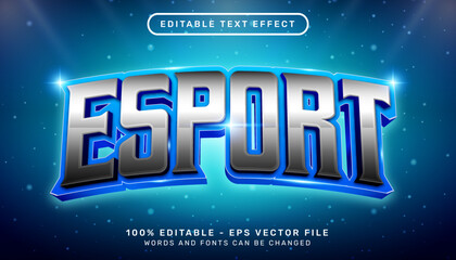 esport light color 3d text effect and editable text effect