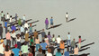 © fStop - People walking away from large crowd