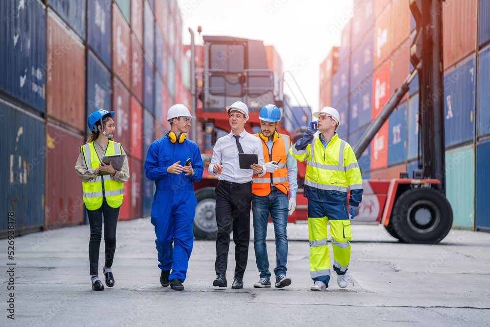 Manager and Supervisor dock cargo checking and control loading ...
