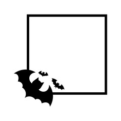 Canvas Print - halloween square frame
