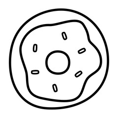 Wall Mural - Donut icon