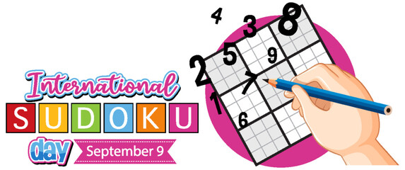 Wall Mural - International Sudoku Day September 9