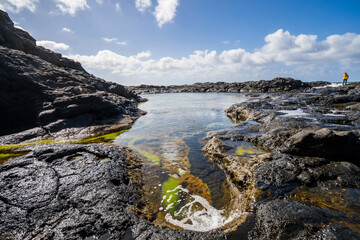 Wall Mural - Natural pools Charcones in Lanzarote, Canary Islands, Spain