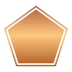 Sticker - bronze geometric background
