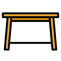 Poster - armchair line icon