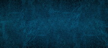 Dark Blue Glossy Texture. Abstract Dramatic Gloomy Textured Navy Background