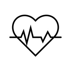 Poster - Heartbeat icon design. medical symbols for health illustrations 