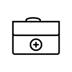 Poster - medical bag icon design. medical symbols for health illustrations 