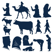 Islamic Silhouette Element Suitable For Moslem And Islam Themed Illustration