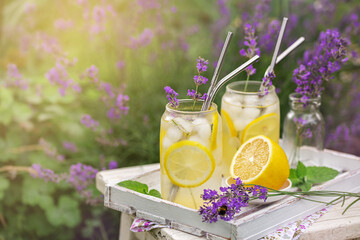 lemon and lavender lemonade