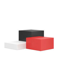 Wall Mural - Display stand. Product display. 3D element design.