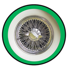 Whitewall Wheel With Spokes Hub On Transparent Background