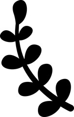 Wall Mural - circular laurel foliate icon