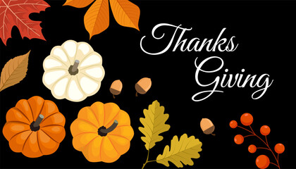 Wall Mural - Happy Thanksgiving background