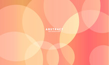 Abstract Orange Background With Circles, Abstract Orange Background