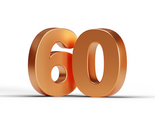 Wall Mural - 60 3d text rendering