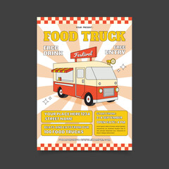 food truck festival flyer template