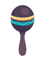 Sticker - black tropical maraca