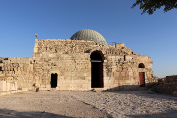 Wall Mural - Amman, Jordan 2022 : Umayyad Palace in Amman Citadel Hill (islamic building)