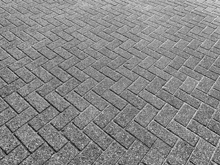 Wall Mural - A road paved with concrete blocks